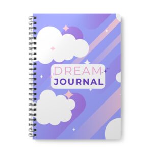 Dream Journal Notebook, A5 Wirobound, Soft Cover Planner, Creative Writing Journal, Gift for Dreamers, Inspirational Stationery