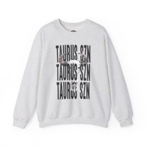 Taurus SZN Crewneck Sweatshirt | Zodiac Gift, Astrology Apparel, Horoscope Sweater, Unisex Fashion, Birthday Present