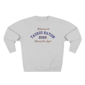 Welcome to Taurus Nation Sweatshirt, Cozy Astrology Gift, Unisex Crewneck, Horoscope Sweatshirt, Taurus Birthday Gift, Zodiac Apparel