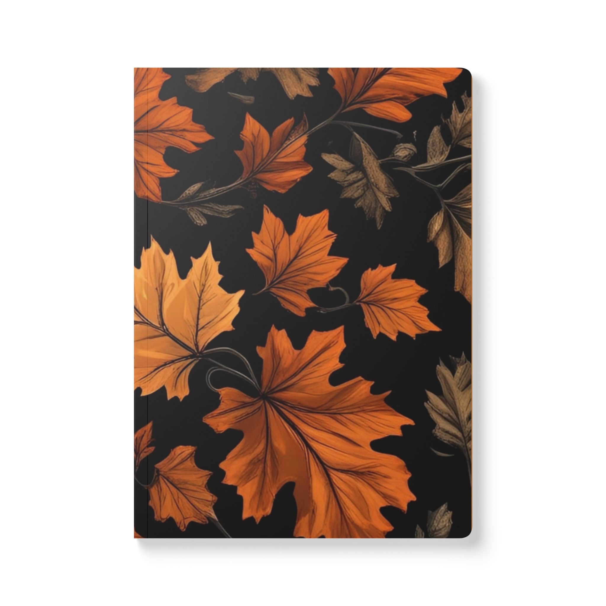 Autumn Leaves Journal, Fall-Themed Notebook for Writers, Cozy Gift for Her, Thanksgiving Planner, Nature Lover's Diary