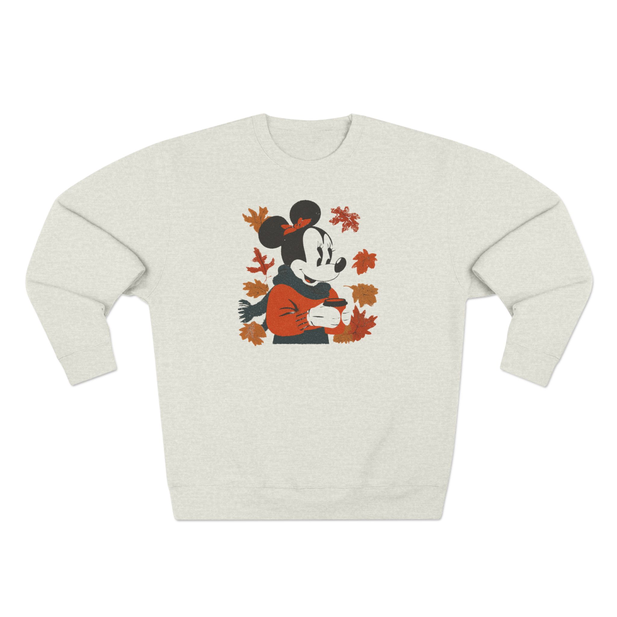 Autumn Minnie Mouse Sweatshirt - Cozy Unisex Crewneck, Fall Fashion, Gift for Disney Fans, Halloween Sweater, Cute Layering Piece