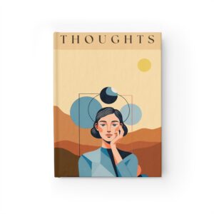 Thoughtful Reflections Journal - Ruled Line, Wellness Notebook, Mindfulness Journal, Gift for Writers, Daily Planner, Creative Logbook