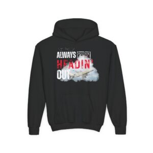 Adventure Ready Youth Hoodie - Travel Gift, Cool Sweatshirt, Fun for Kids, Easygoing Style, Holiday Gift